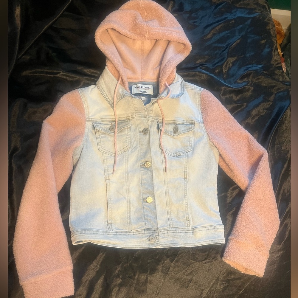 Wallflower Sherpa Jean Jacket